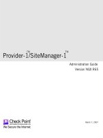 Tài liệu Provider-1/SiteManager-1 ppt