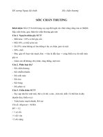 Tài liệu Đề cương Ngoại dã chiến: Sốc chấn thương doc