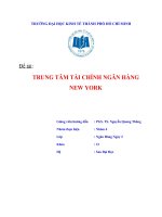 TRUNG TÂM TÀI CHÍNH NGÂN HÀNGNEW YORK