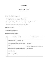 Tài liệu Toán (36) - LUYỆN TẬP docx
