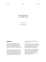 Tài liệu Protecting games in a mobile world docx