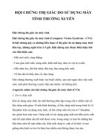 Tài liệu HỘI CHỨNG THỊ GIÁC DO SỬ DỤNG MÁY TÍNH THƯỜNG XUYÊN doc