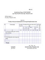 Tài liệu BIỂU MẪU 