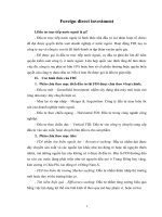 Foreign direct investment 