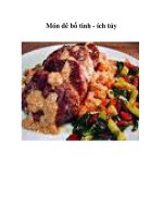 Tài liệu Món dê bổ tinh - ích tủy doc
