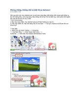 Tài liệu Phòng chống, khống chế và diệt Virus Autorun! doc