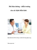 Tài liệu Đái tháo đường - chiến trường của các bệnh thần kinh doc