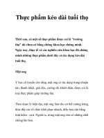 Tài liệu Thực phẩm kéo dài tuổi thọ ppt