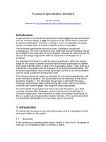 Tài liệu Functional Specification Standard pdf