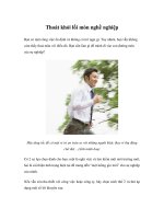 Tài liệu Thoát khỏi lối mòn nghề nghiệp ppt