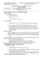 Tài liệu KIỂM TRA HỌC KÌ I TOÁN LỚP 11 pptx