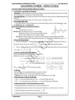 Tài liệu Trung tâm BDVH & LTĐH HÙNG VƯƠNG DAO ÑOÄNG CƠ HỌC– SOÙNG CÔ HOÏC – GV: Bùi Gia pdf
