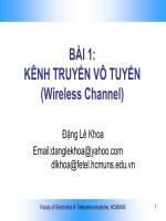 Tài liệu Kênh truyền vô tuyến pptx