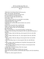 Tài liệu Một số đề thi môn cơ điện docx