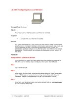 Tài liệu Configuring Linux as an NIS Client ppt