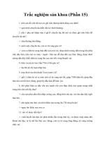 Tài liệu Trắc nghiệm sản khoa (Phần 15) doc