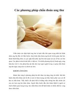 Tài liệu Các phương pháp chẩn đoán ung thư docx