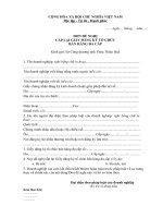 Tài liệu BM.CT.14 - Đơn đề nghị cấp lại Giấy đăng ký tổ chức bán hàng đa cấp doc