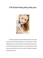 Tài liệu Chế độ dinh dưỡng phòng chống mụn pdf