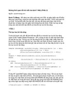 Tài liệu Những thói quen tốt khi viết câu lệnh T-SQL Phần 2 pdf