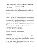 Tác động tới môi trường của hoạt động trồng,chế biến,xuất khẩu các sản phẩm gỗ 