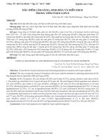 Tài liệu ĐẶC ĐIỂM LÂM SÀNG, SINH HÓA, MIỄN DỊCH TRONG VIÊM THẬN LUPUS doc