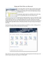 Tài liệu Khám phá Web Office của Microsoft ppt
