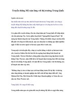 Tài liệu Truyền thông Mỹ nản lòng với thị trường Trung Quốc pdf