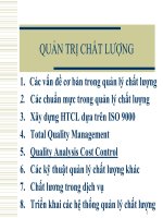 Tài liệu Giáo trình Quản trị chất lượng_ Chương 5 pdf