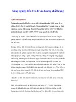 Tài liệu Nông nghiệp Bến Tre đi vào hướng chất lượng ppt