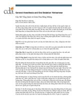 Tài liệu Gây mê tổng quát và giảm đau răng miệng ppt