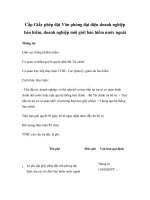 Tài liệu Cấp Giấy phép đặt Văn phòng đại diện doanh nghiệp bảo hiểm, doanh nghiệp môi giới bảo hiểm nước ngoài docx