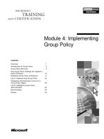 Tài liệu Module 4: Implementing Group Policy docx