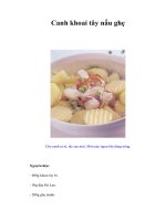 Tài liệu Canh khoai tây nấu ghẹ pptx
