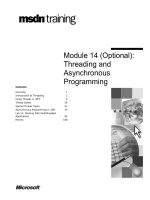 Tài liệu Module 14 (Optional): Threading and Asynchronous Programming pptx
