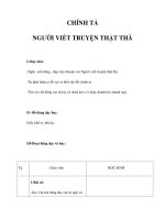 Tài liệu CHÍNH TẢ - NGƯỜI VIẾT TRUYỆN THẬT THÀ (4) pptx