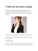 Tài liệu 8 chiến lược đẩy mạnh sự nghiệp ppt