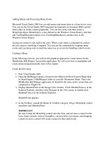 Tài liệu Adding Menus and Processing Menu Events ppt