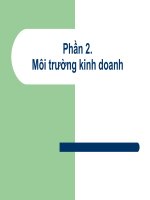 Tài liệu Phần 2. Môi trường kinh doanh doc