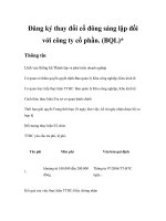 Tài liệu Đăng ký thay đổi cổ đông sáng lập đối với công ty cổ phần pptx