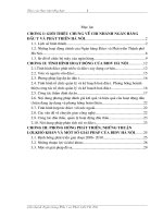 Phương hướng phát triển, những thuận lợi,khó khăn và một số giải pháp của BIDV hà nội 