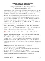 Tài liệu Chuyên đề sử dụng tiếp tuyến để tìm lời giải trong chứng minh bất đẳng thức docx