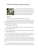 Tài liệu Thuốc Nam trị bệnh hay gặp sau mưa lụt pptx