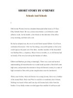 Tài liệu LUYỆN ĐỌC TIẾNG ANH QUA TÁC PHẨM VĂN HỌC-SHORT STORY BY O’HENRY -Schools And Schools ppt