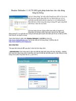 Tài liệu Shadow Defender 1.1.0.278 (SD) giải pháp hoàn hảo cho việc đóng băng hệ thống docx