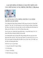 Tài liệu GAI CỘT SỐNG CÓ PHẢI LÀ NGUYÊN NHÂN GÂY CÁC CHỨNG ĐAU LƯNG THÔNG THƯỜNG? (Tiếp theo) docx