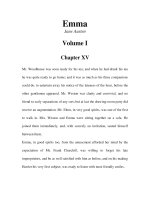 Tài liệu LUYỆN ĐỌC TIẾNG ANH QUA TÁC PHẨM VĂN HỌC-Emma Jane Austen Volume I Chapter XV ppt