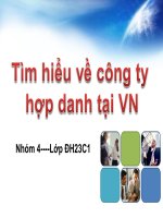 Tài liệu Tìm hiểu về công ty hợp danh tại VN docx