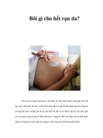 Tài liệu Bôi gì cho hết rạn da? pdf