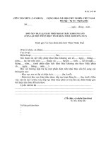 Tài liệu Đơn xin trả lại giấy phép khai thác khoáng sản pdf